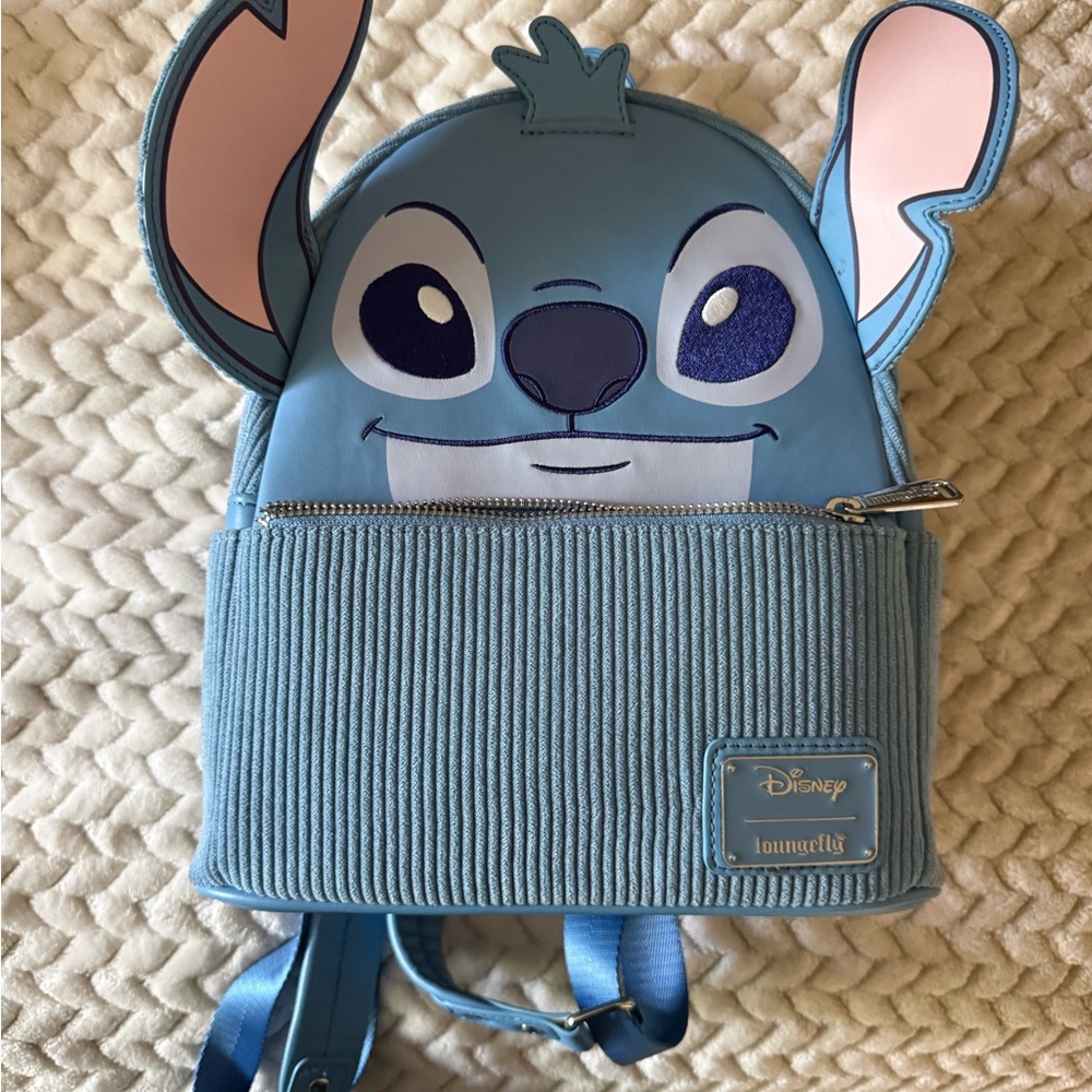 Loungefly Disney Lilo & Stitch Figural Stitch Corduroy Mini Backpack